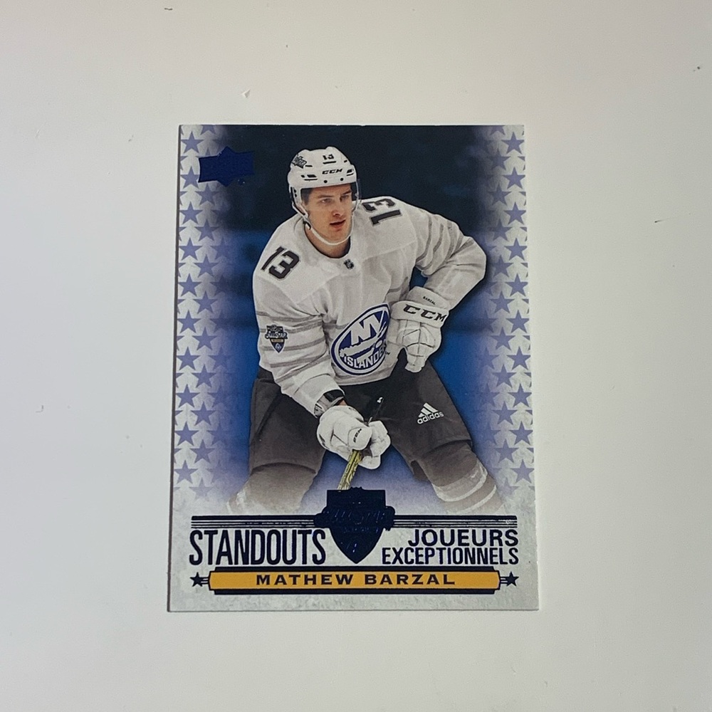 🏒 [5/$10] 2020-21 UPPER DECK TIM HORTONS ALL-STAR STANDOUTS #AS-13 MATHEW BARZAL